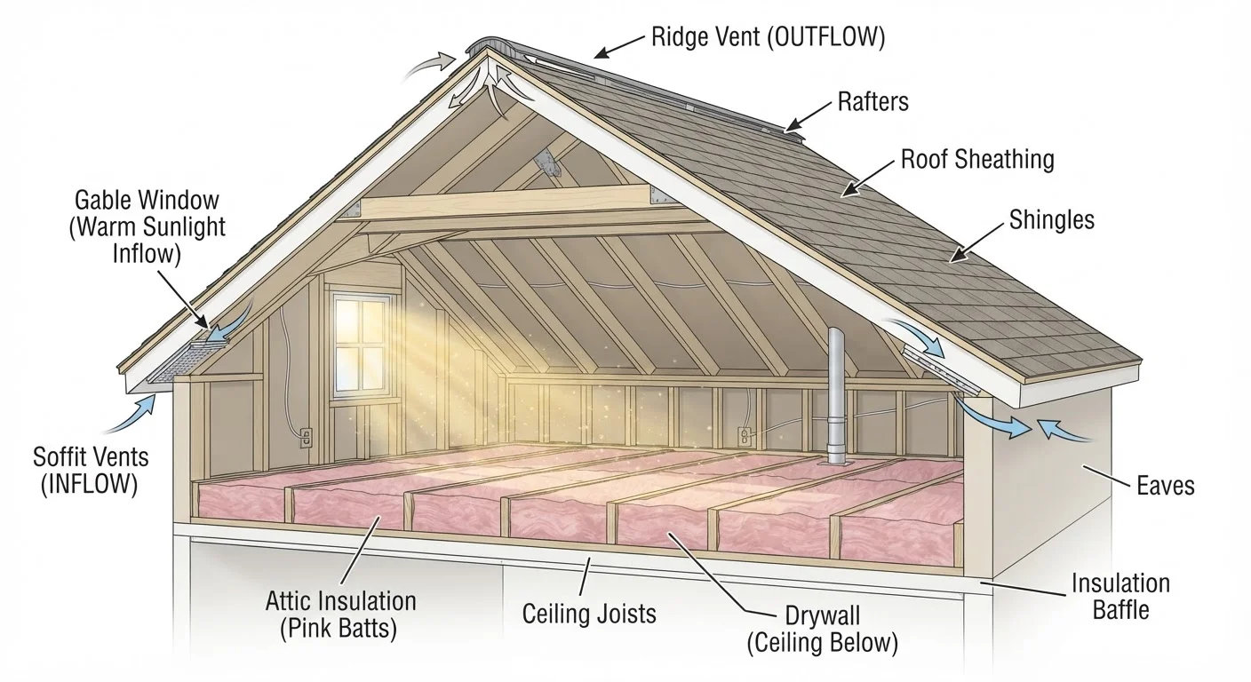 Attic Insulation and Ventilation: How They Work Together