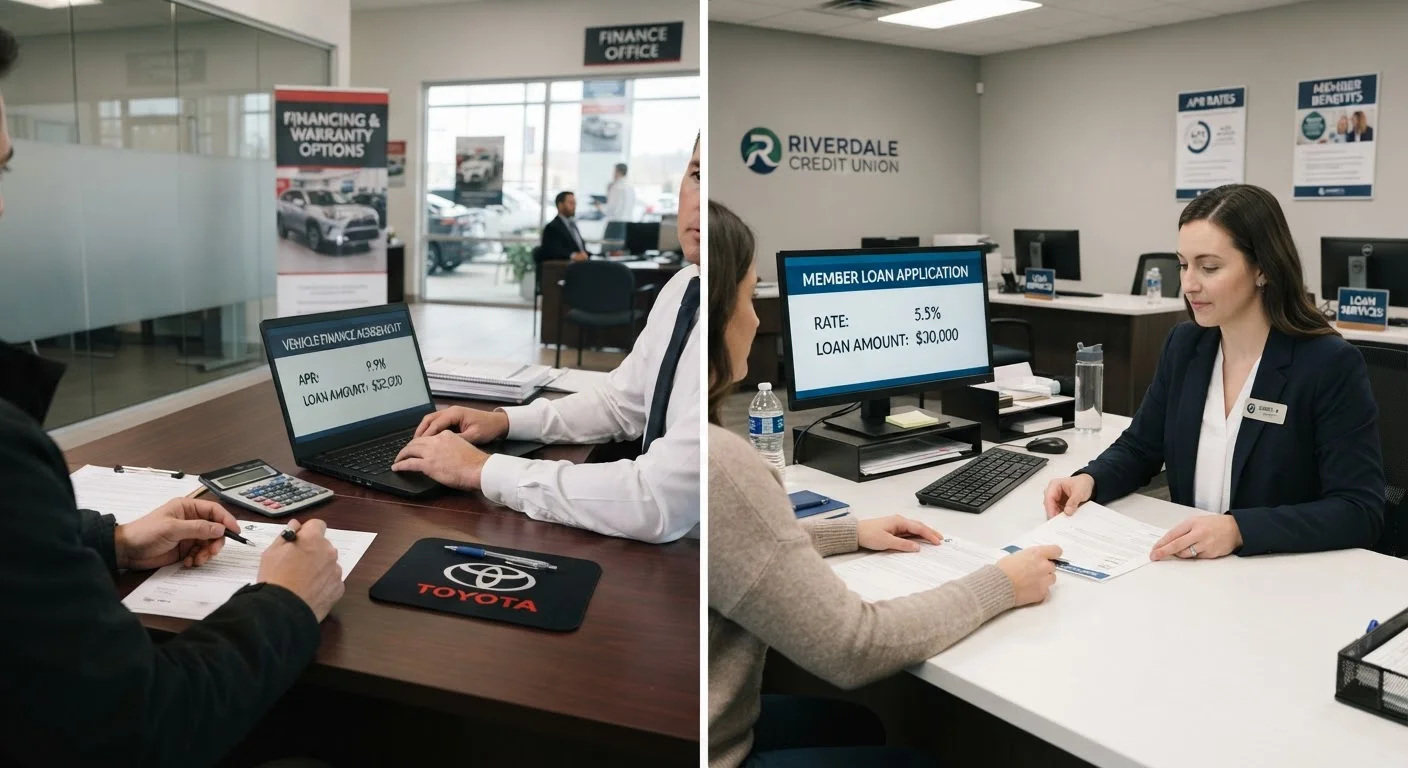 Dealer Financing vs. Bank or Credit Union Loans