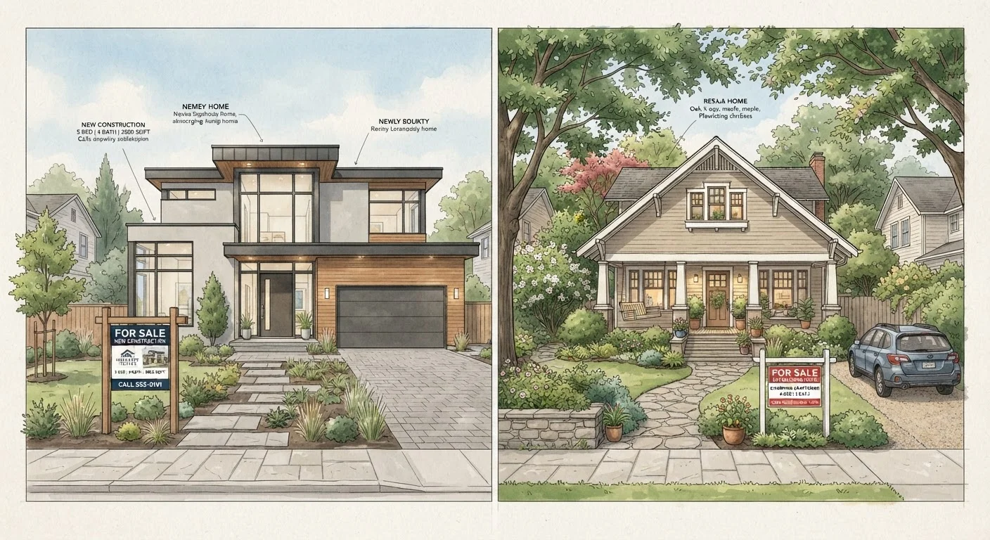New Construction vs. Existing Home: What Changes About the Purchase