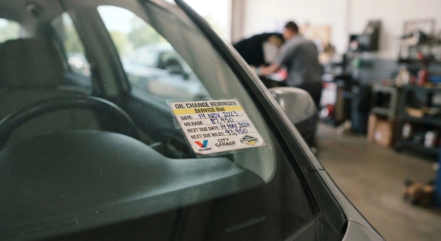 Oil Change Intervals: What the Numbers on the Sticker Actually Mean
