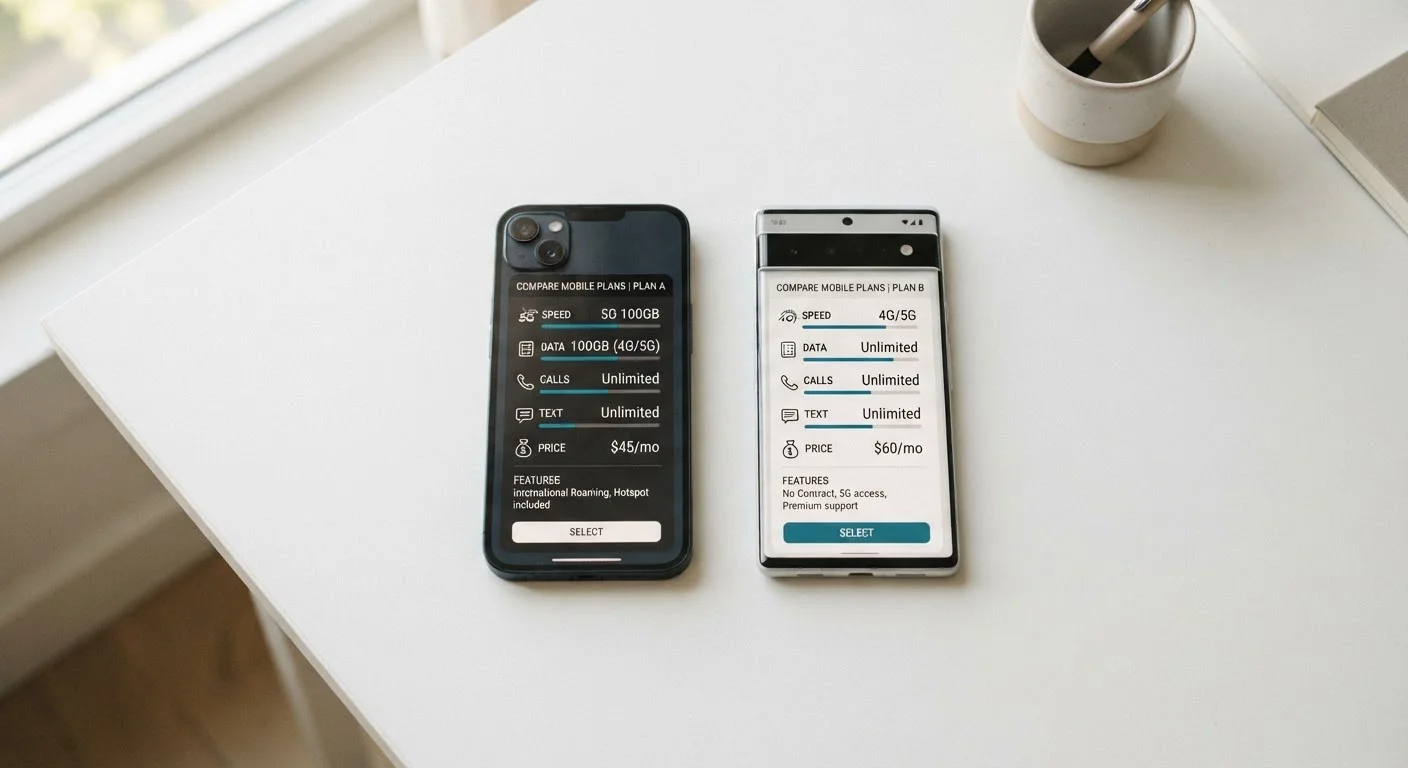 Reading a Phone Plan Side by Side: A Framework for Fair Comparison