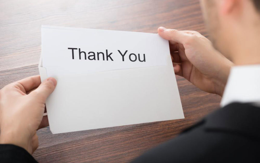 Adding a personal touch to the thank you card for your employees