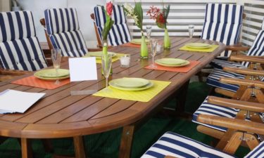 Time to maintain patio furniture seat cushions