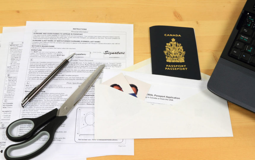 What are the requirements needed for a new passport