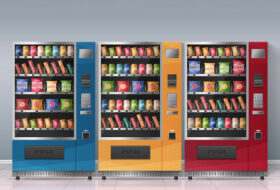 Various types of vending machines